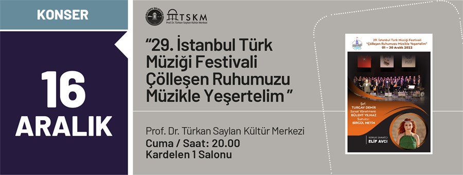 29.İstanbul Türk Müziği Festivali Konseri